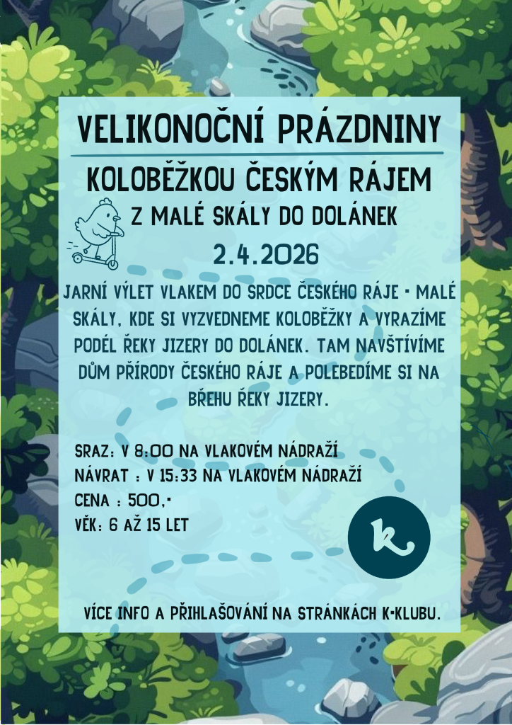 Velikonoční prázdniny - koloběžkou Českým rájem