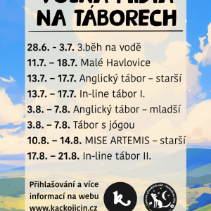 Poslední volná místa na táborech 