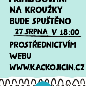 Kroužky na nový školní rok 2026/2027